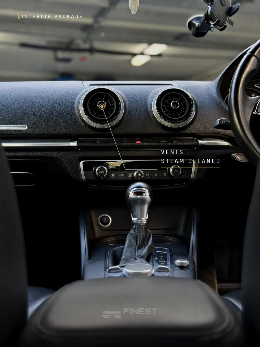 Audi A4 - Vents Steam Cleaned - Finest Car Details Melbourne