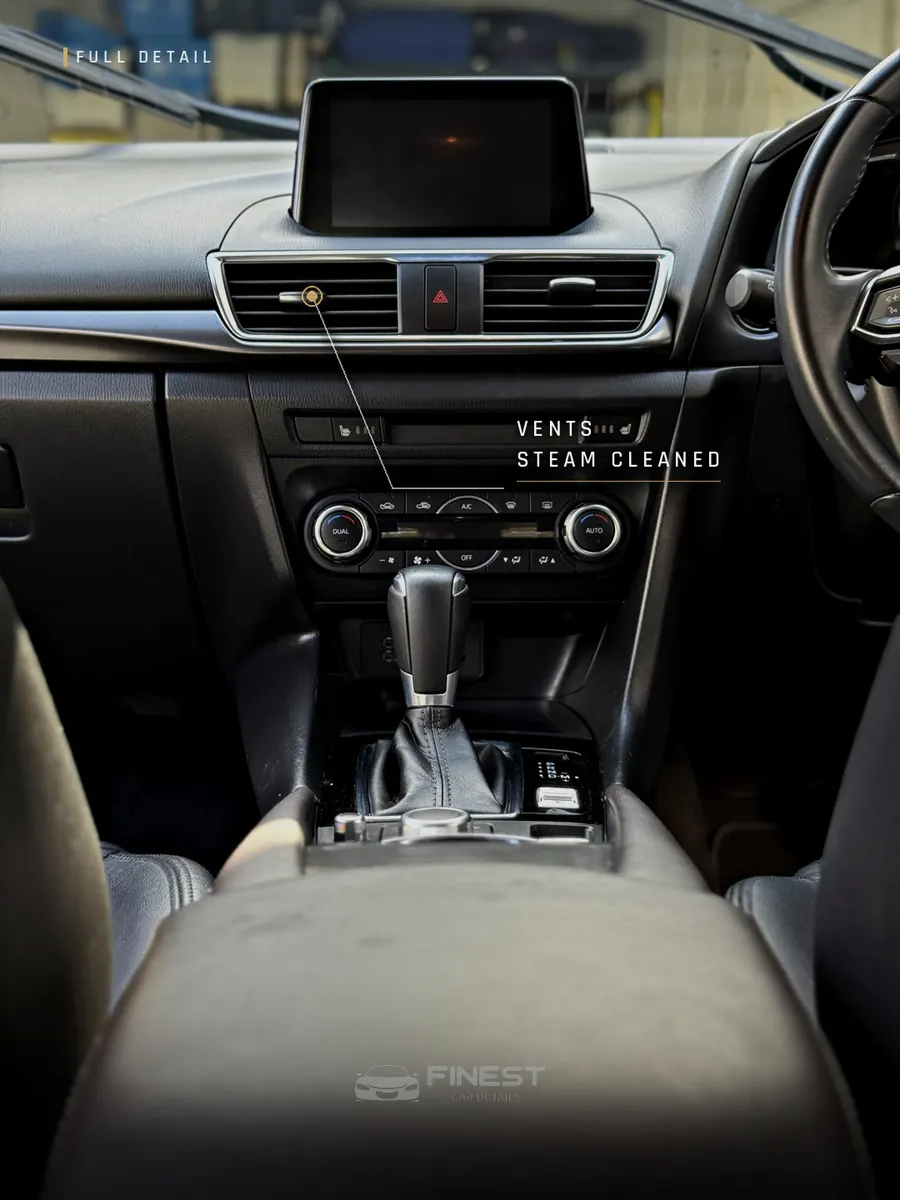 Mazda 3 SP25 - Vents Steam Cleaned - Finest Car Details Melbourne