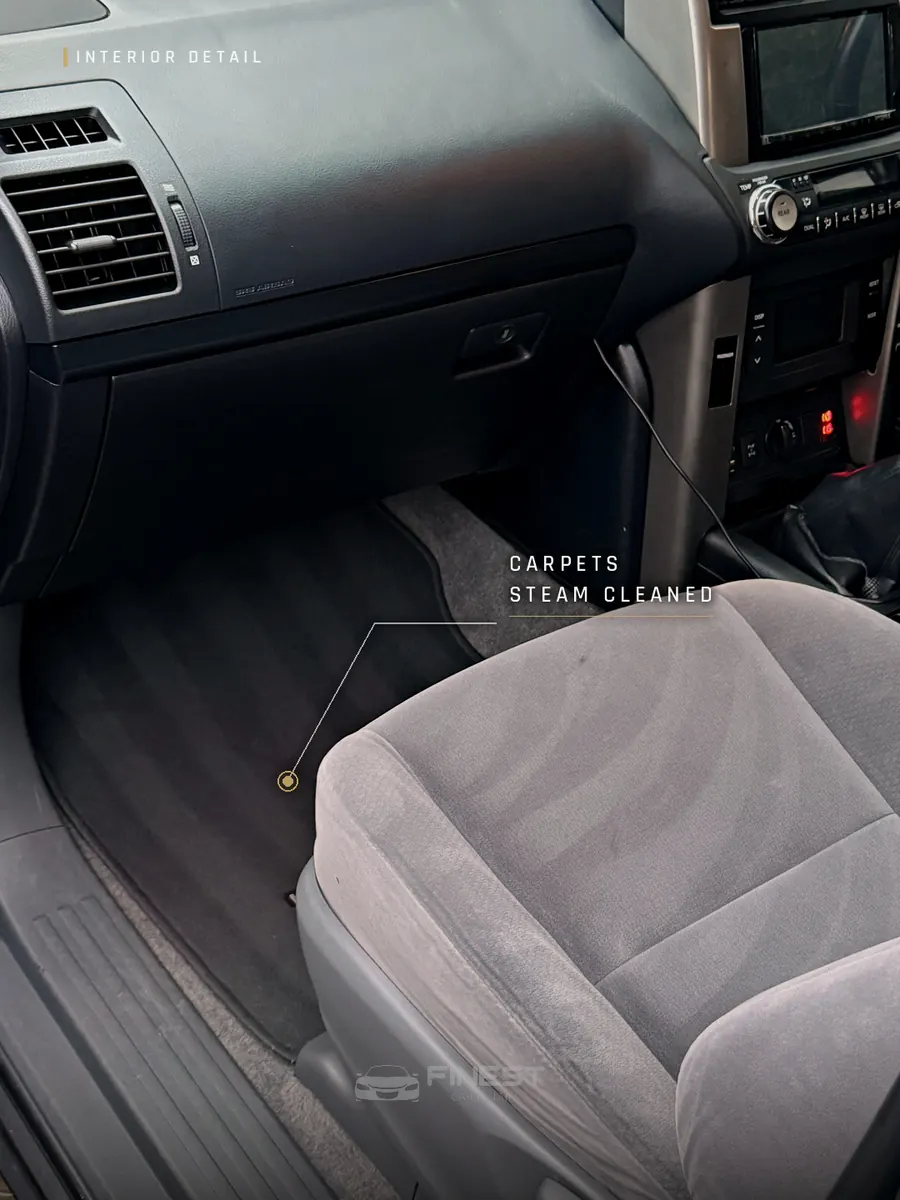 Toyota Prado - Carpets Steam Cleaned - Finest Car Details Melbourne