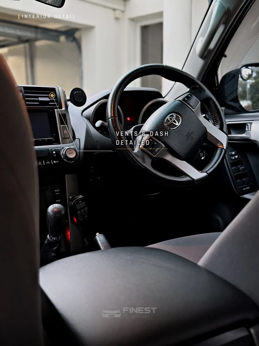 Toyota Prado - Vents & Dash Detailed - Finest Car Details Melbourne
