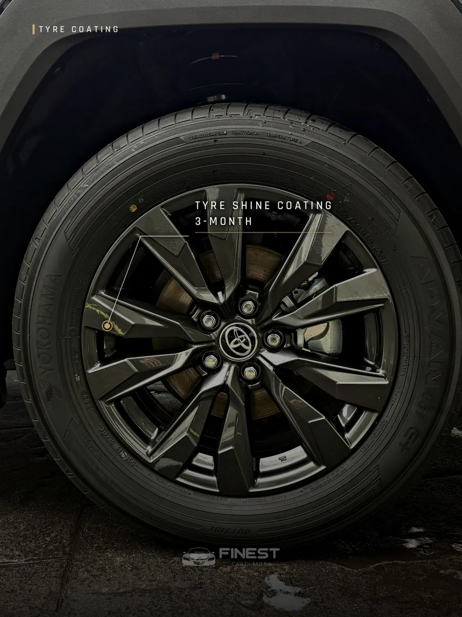 Toyota RAV4 - Tyre Shine Coating - Finest Car Details Melbourne